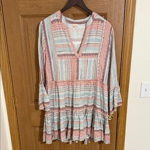 Multicolor boho dress